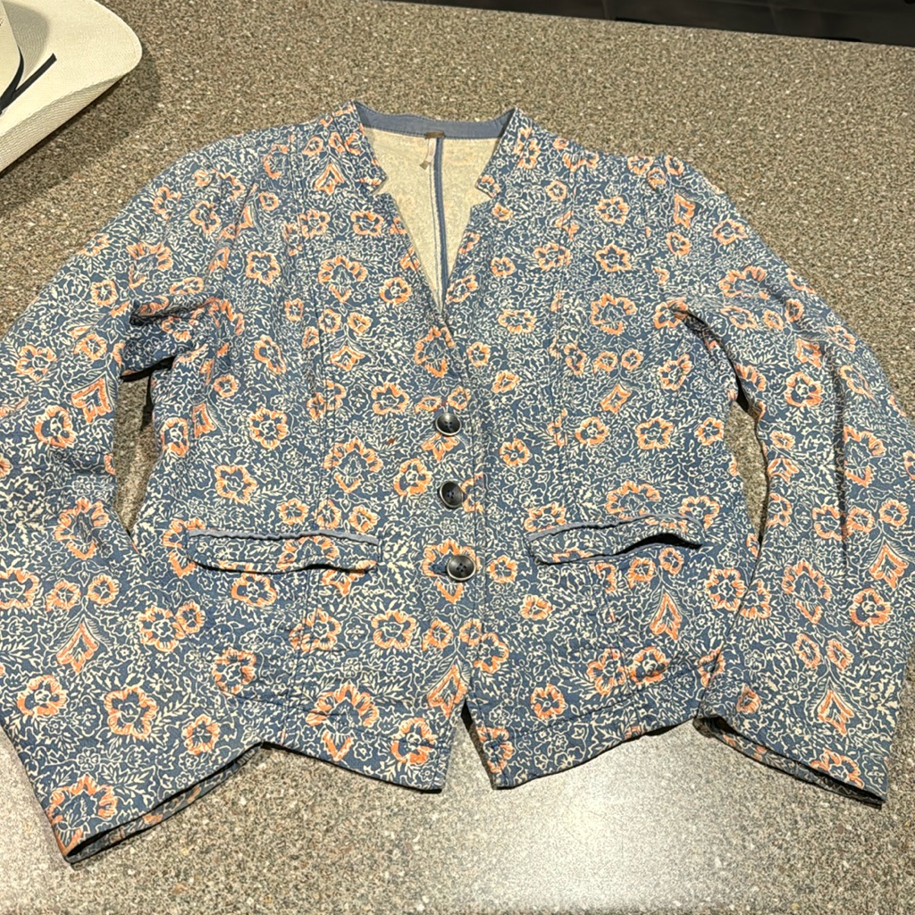 Free People Floral Blazer